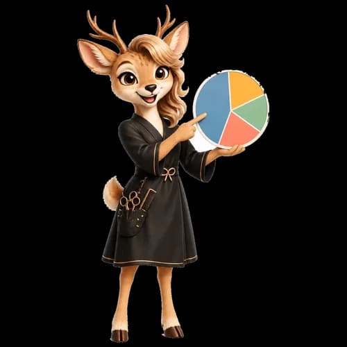 GlowExam mascot planning a cosmetology study route