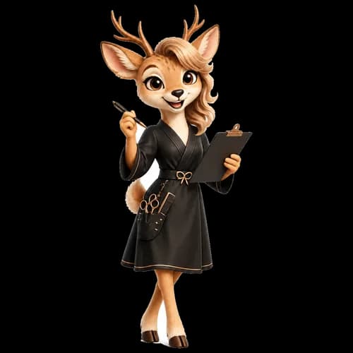 GlowExam mascot organizing cosmetology state board study resources
